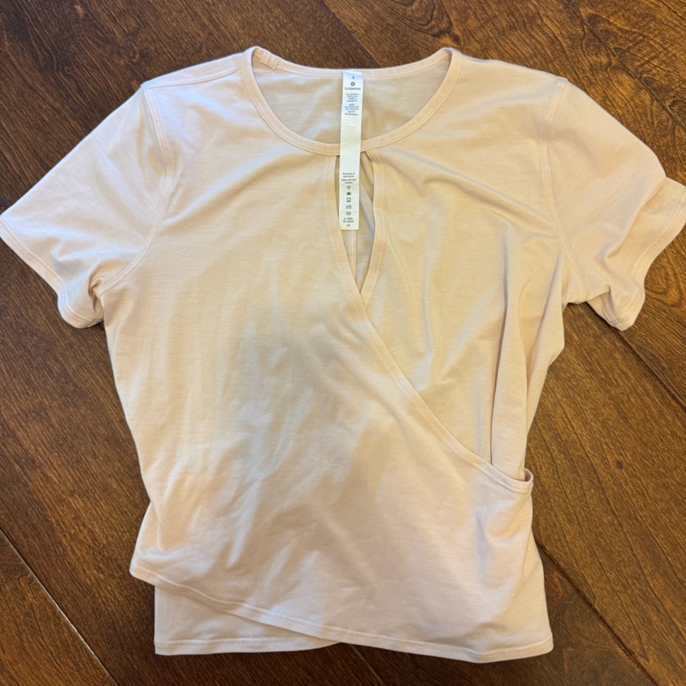 Lululemon Cream Wrap Top
